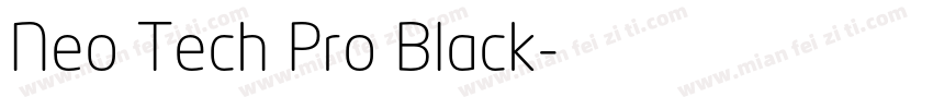 Neo Tech Pro Black字体转换